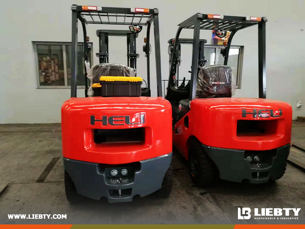 Yemen - 2 units Heli 3 ton&3.5ton Diesel Engine Forklifts