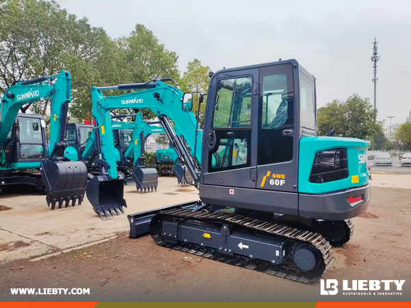 Algeria - 1 Unit SUNWARD SWE60F-3 Excavator & 1 XCMG SLM3500S Self-Loading Mixer