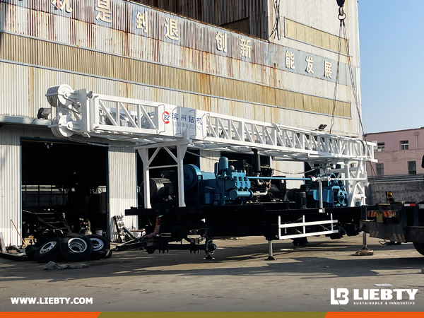 Uzbekistan - 1 Unit BINZUAN BZT800LSZ Trailer Mounted Drilling Rig