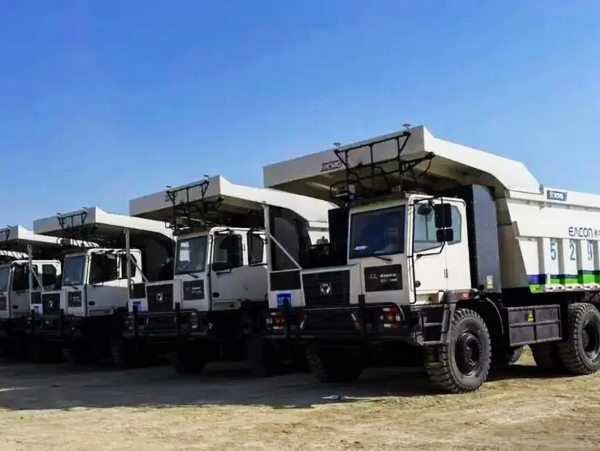 XCMG XGE136 Electric Mining Trucks Delivered to Northwest China