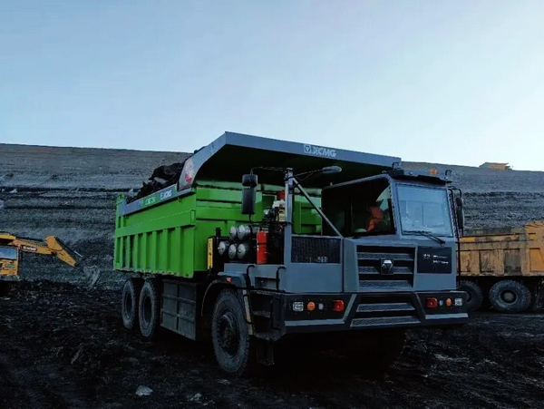 XCMG XGE136 Electric Mining Trucks Delivered to Northwest China