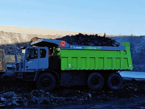 XCMG XGE136 Electric Mining Trucks Delivered to Northwest China