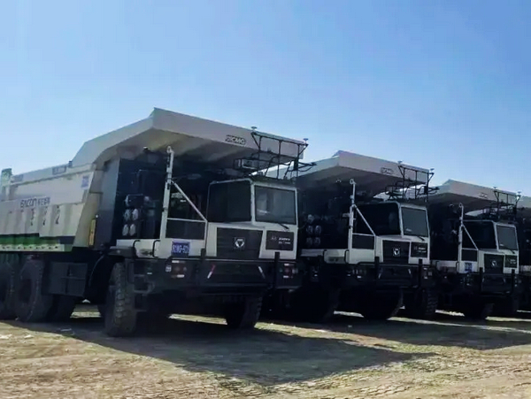 XCMG XGE136 Electric Mining Trucks Delivered to Northwest China