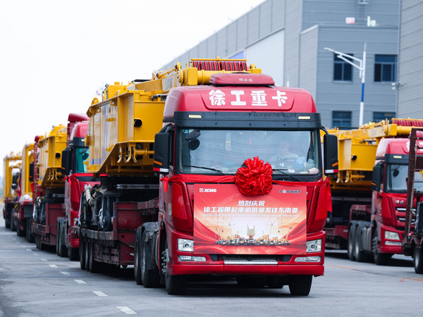 XCMG Ships Nearly 300 Crawler Cranes to Southeast Asia