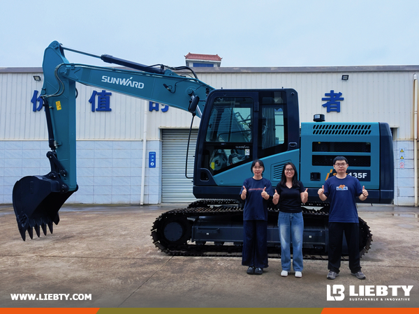 LIEBTY Newcomers Film Heavy Machinery Videos at SUNWARD Factory