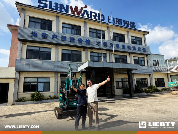 LIEBTY Newcomers Film Heavy Machinery Videos at SUNWARD Factory